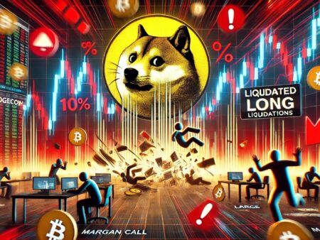 Dotecoin lange Liquidationen steigen als Preis von 10%